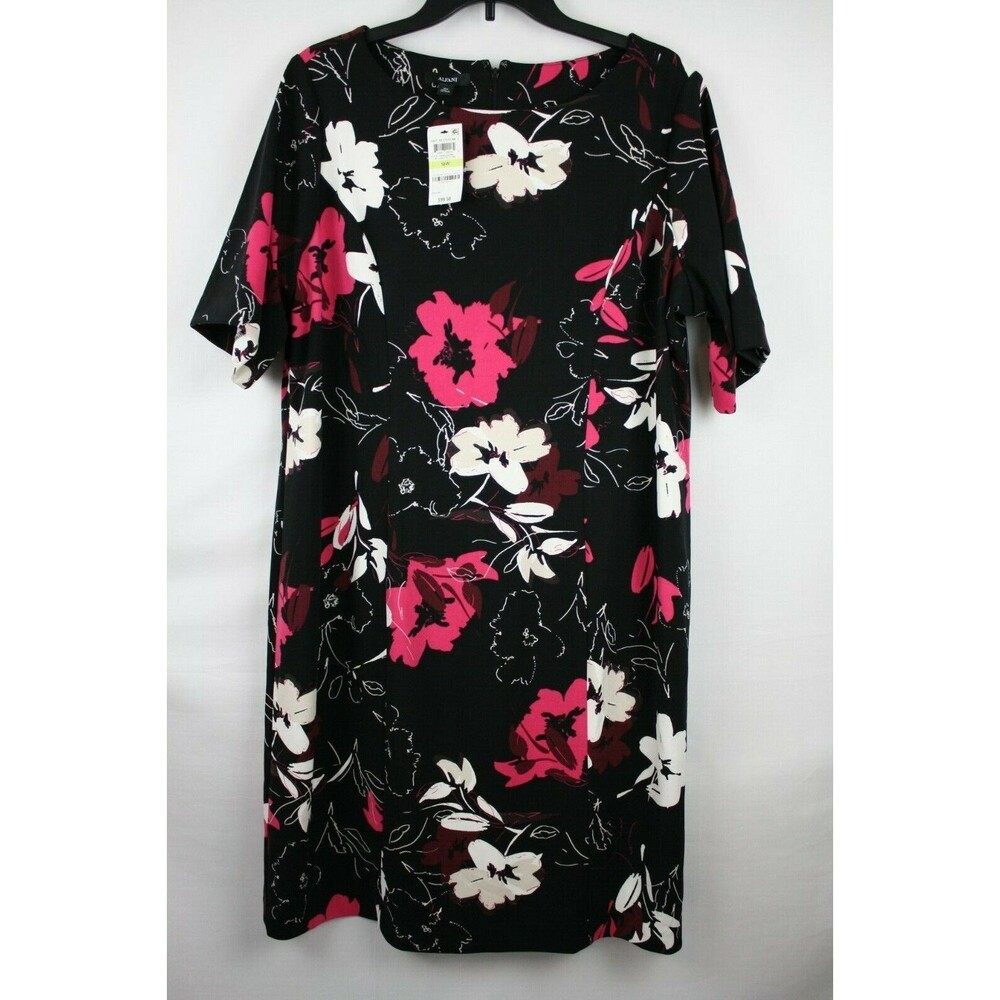 Alfani Plus Women's Black Floral Dress